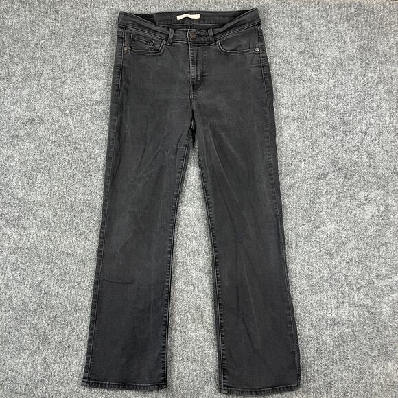 Levi's Womens Jeans 8 Black Classic Bootcut Stretch Denim Mid Rise Casua - Picture 1 of 10
